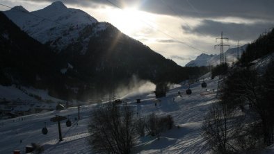 Ausblick auf die Skipiste