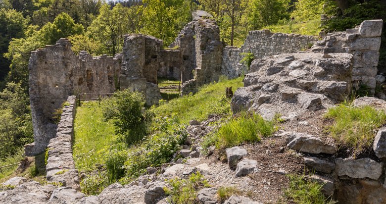 Blick nach Westen Richtung Torturm.
