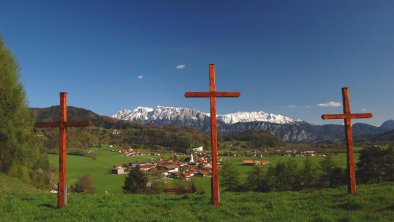 Ferienhaus Osterauer, Blick vom Kalvarienberg