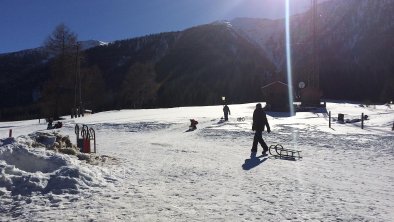 eine zünftige Rodelpartie beim Hittl