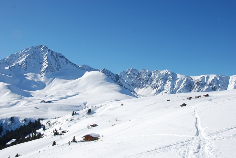 Winteridylle unterhalb des Rosskogels.
