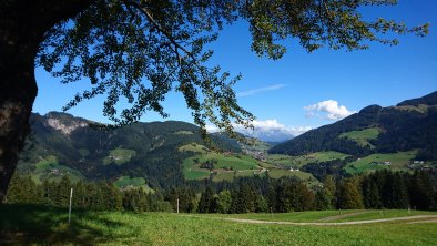Ausblick vom Hörbighof in Thierbach auf Oberau Som