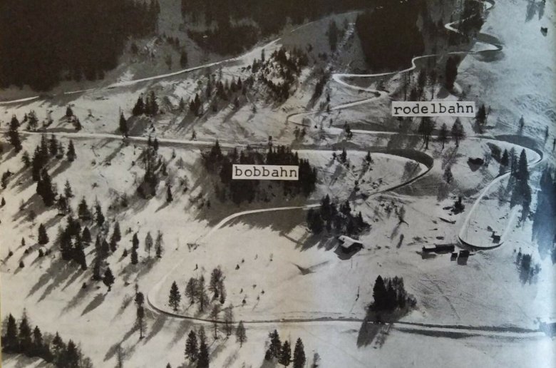 Die Rodelbahn zu den olympischen Spielen 1964. (c) Frischauf
