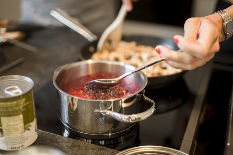 Im Chia-Beeren-Pudding finden sich ausschlie&szlig;lich gesunde Zutaten.