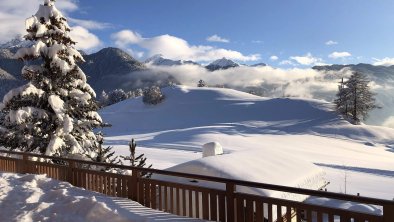 Winter Ausblick Terrasse