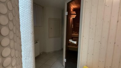 Blick in die Sauna