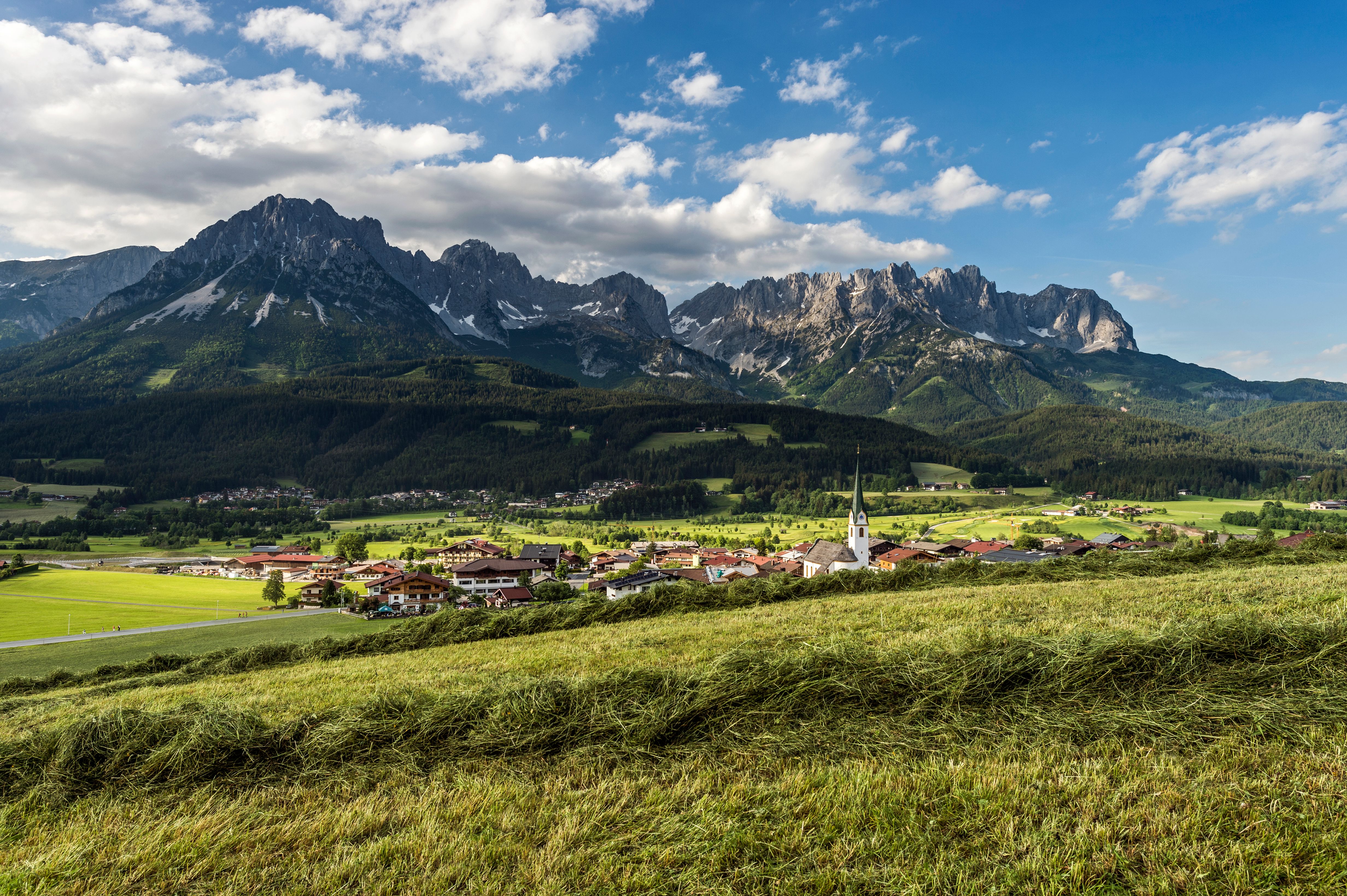 Ellmau am Wilden Kaiser im Sommer