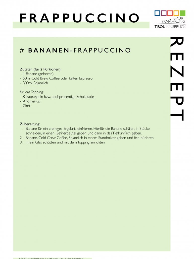 Rezept Bananen Frappuccino