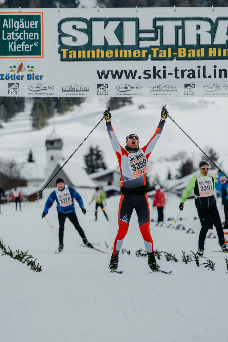 Emotionen pur. Christian freut sich beim Zieleinlauf über die gemeisterten 36 Kilometer.