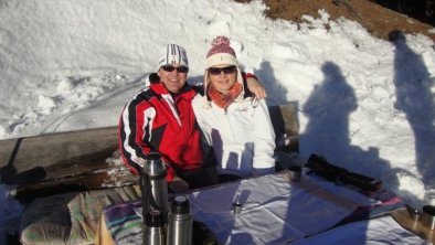 Schneeschuhwandern in Moos mit unseren Stammgästen