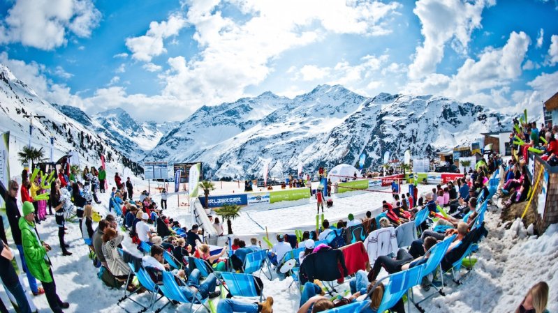 Die „Snow Volleyball European Tour“ in St. Anton am Arlberg, © TVB St. Anton am Arlberg / Thomas Leskoschek