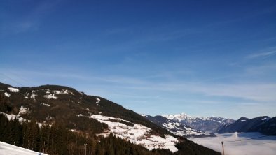 Blick vom Haus, direkt auf die Talabfahrt