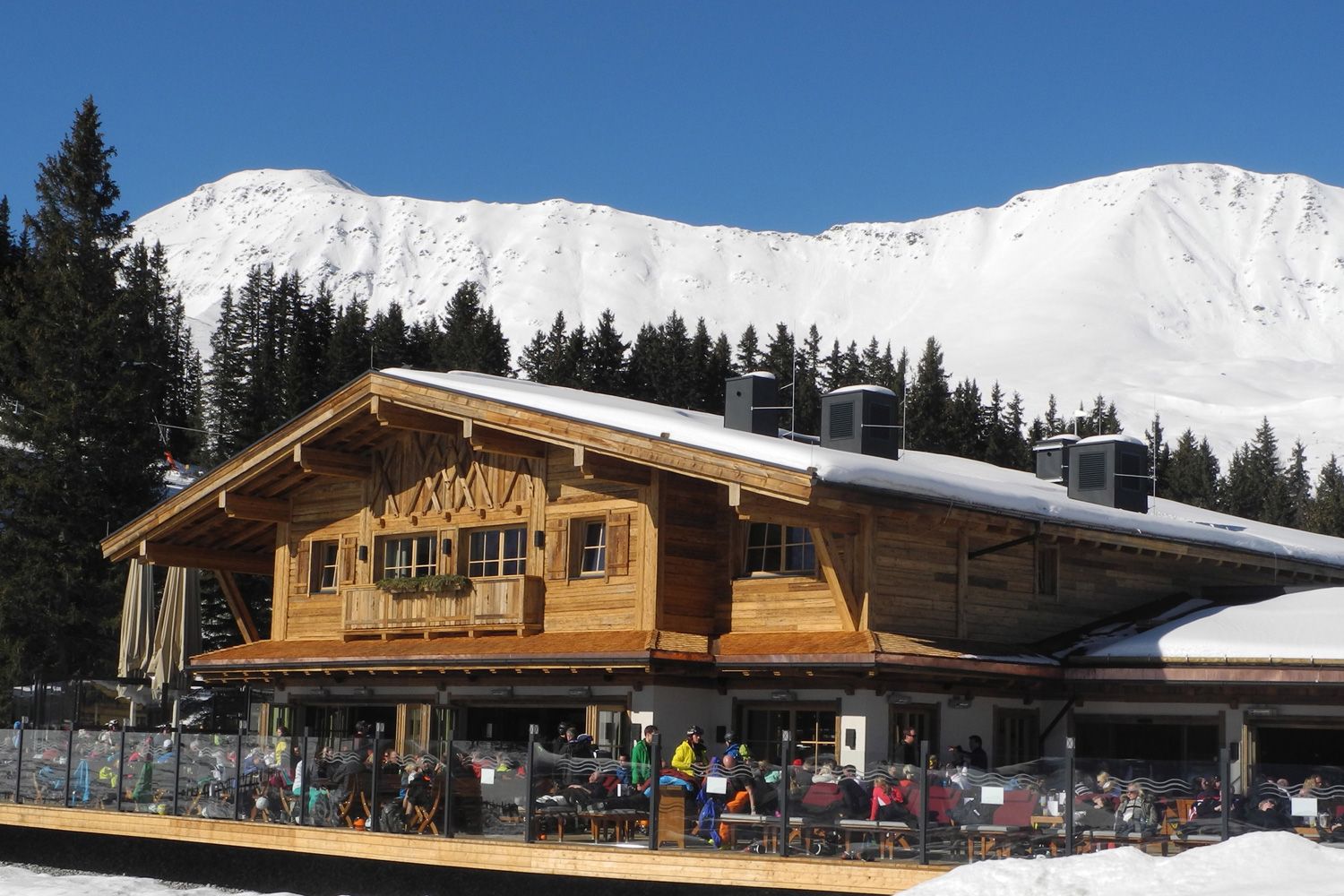 Seealm Hög in Serfaus, Sonnenterrasse