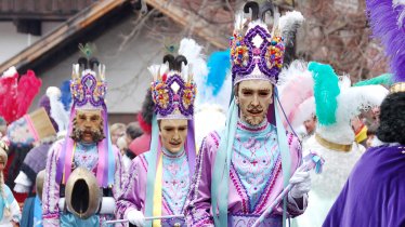 Scheller, Roller und Kehrer (v.l.n.r) bei der Nassereither Fasnacht