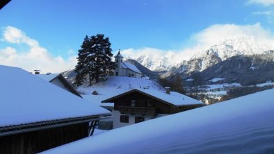 Blick zum Kalvarienberg und Schlick