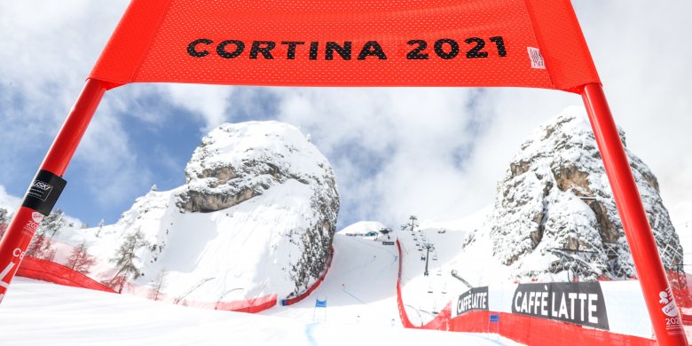 Die WM-Rennstrecke in Cortina. (c) GEPA
