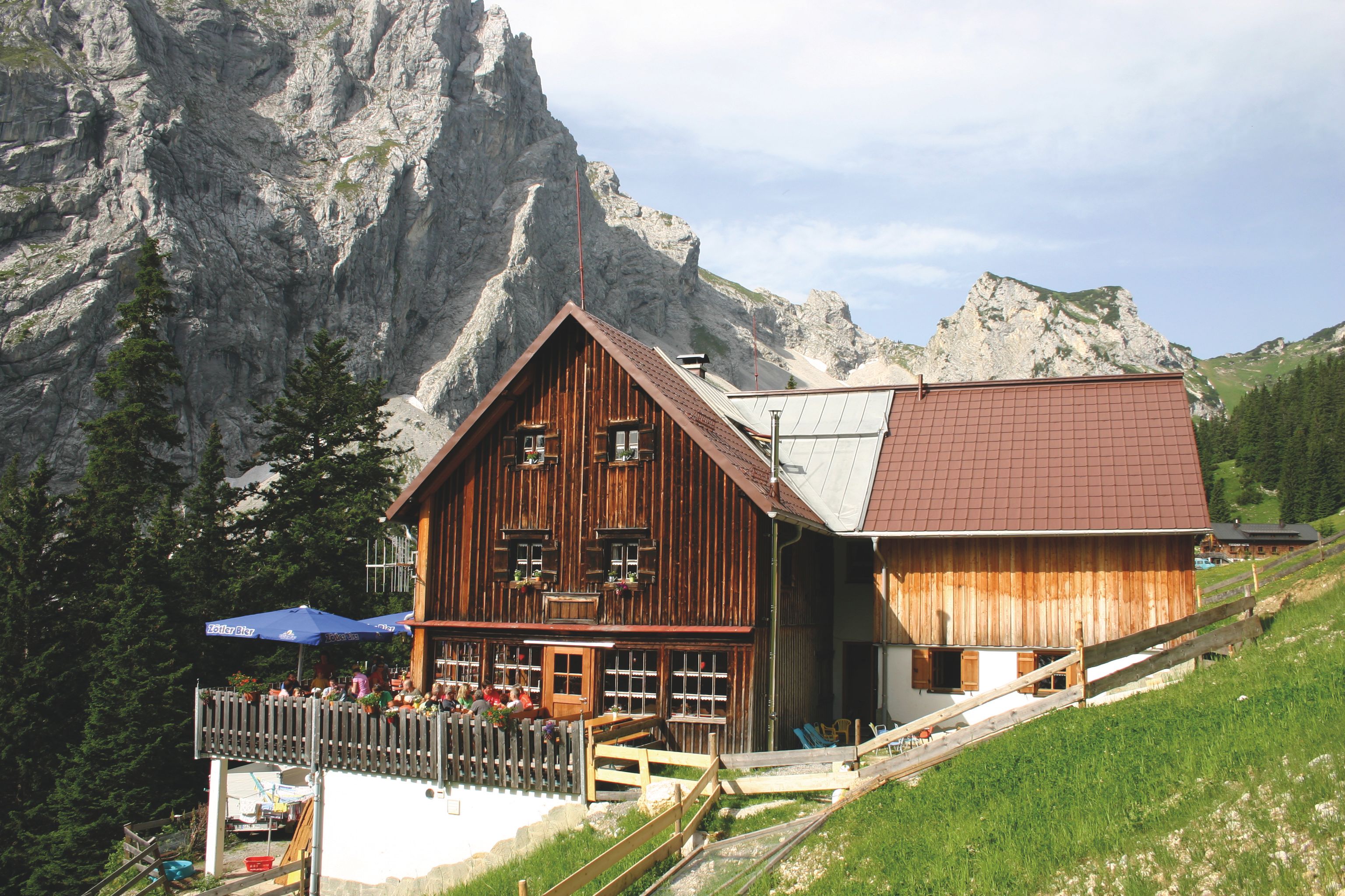 Otto Mayr Hütte in den Tannheimer Bergen