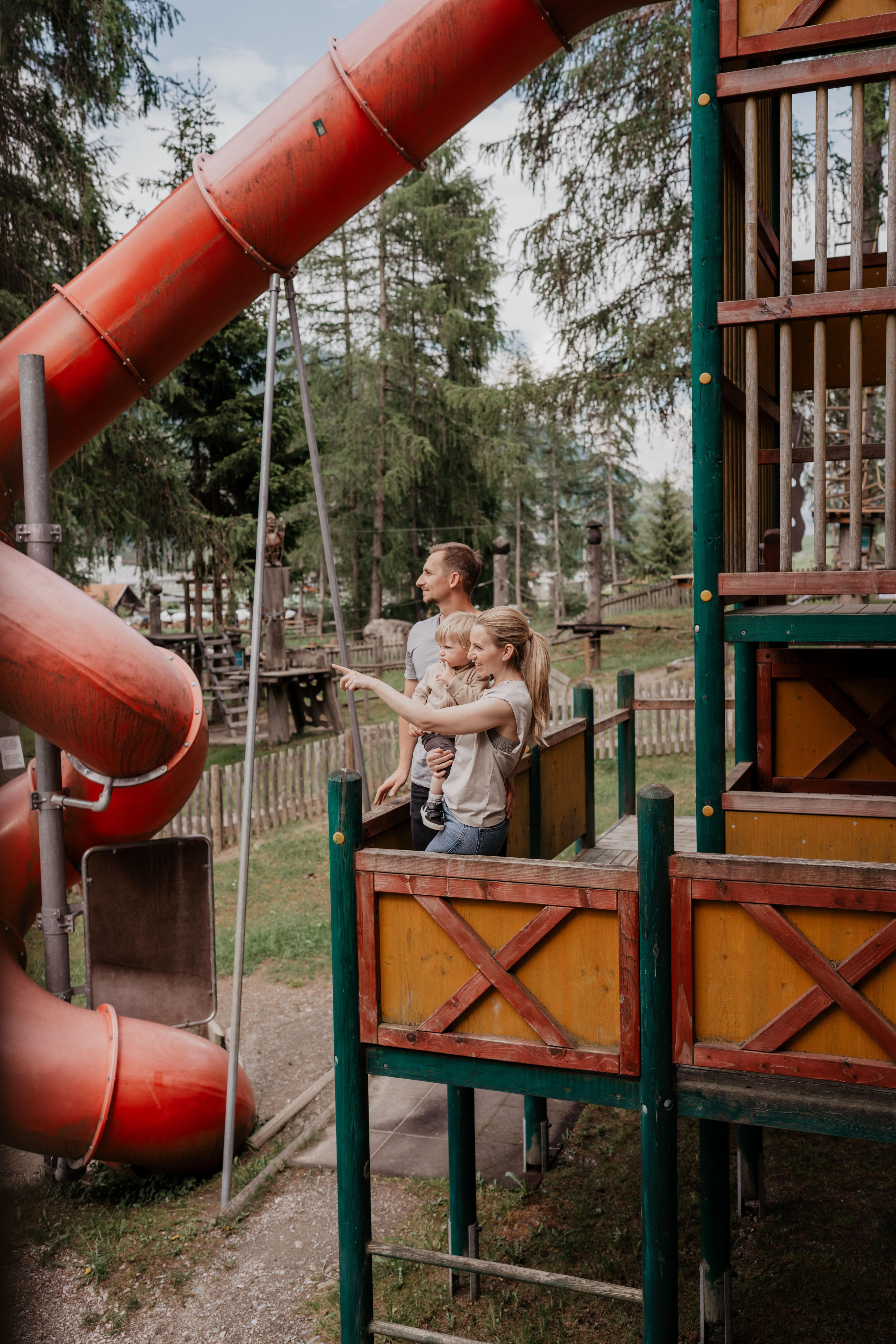 Wichtelpark Sillian Osttirol, Spielplatz mit Rutsche