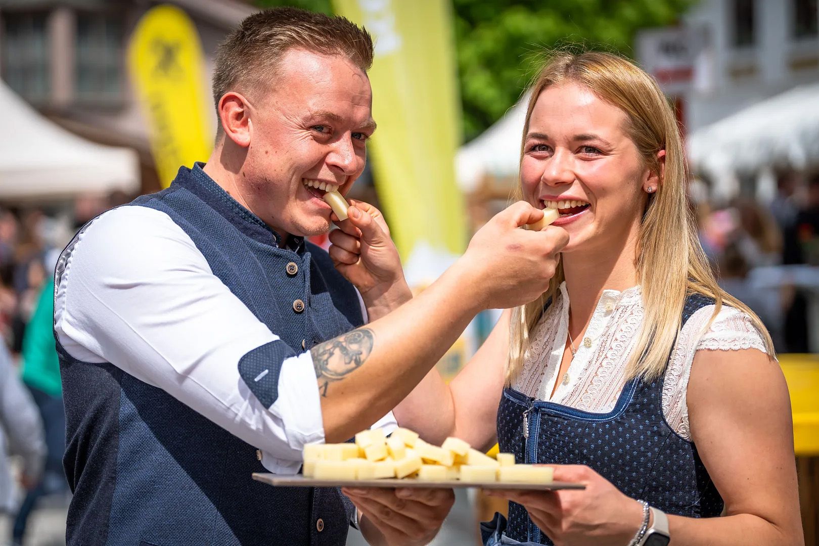 Verkostung beim Kaiserwinkl Kasfest