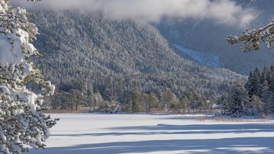 Balkonausblick im Winter