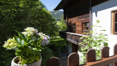 Ausblick Terrasse Ferienhaus Schafstall