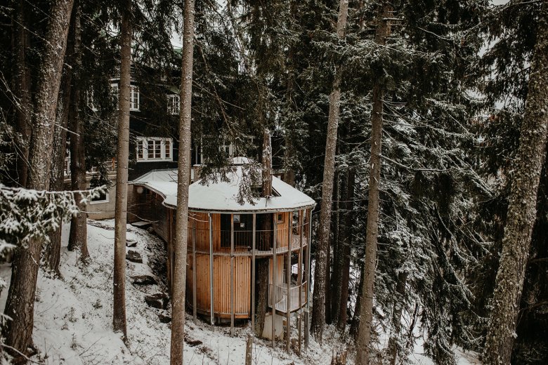 Eins mit der Natur. Das hotel Grafenast fügt sich perfekt in die Umgebung ein.