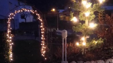 Einfahrt / Weihnachtsbeleuchtung