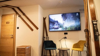 Hostel-living room + TV