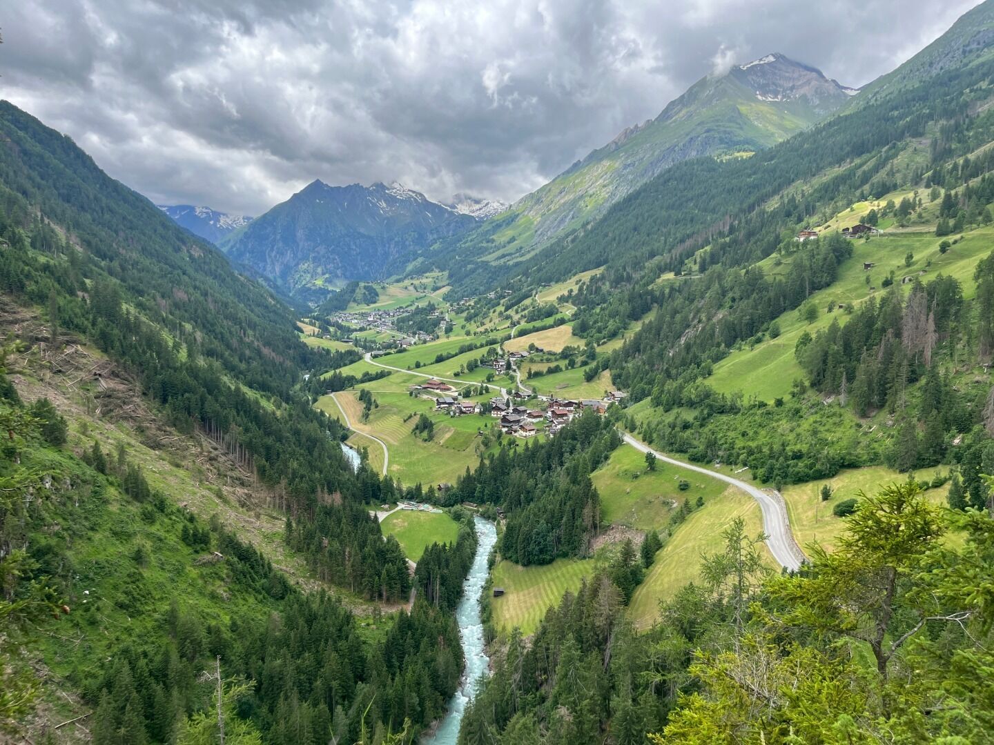 Aussicht ins Virgental oberhalb der Iselschlucht