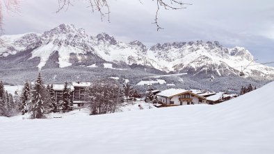 Skipiste direkt vorm Apartment, © Apartment sZuahäusl