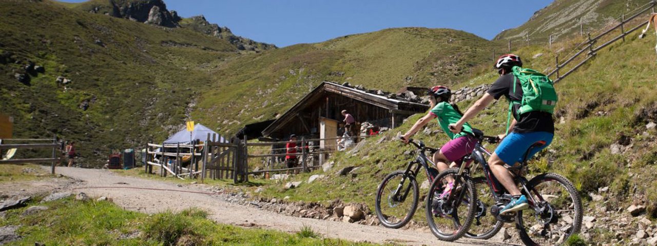 Mountain bike ride to the Gartalm hut, © Zillertal Tourismus