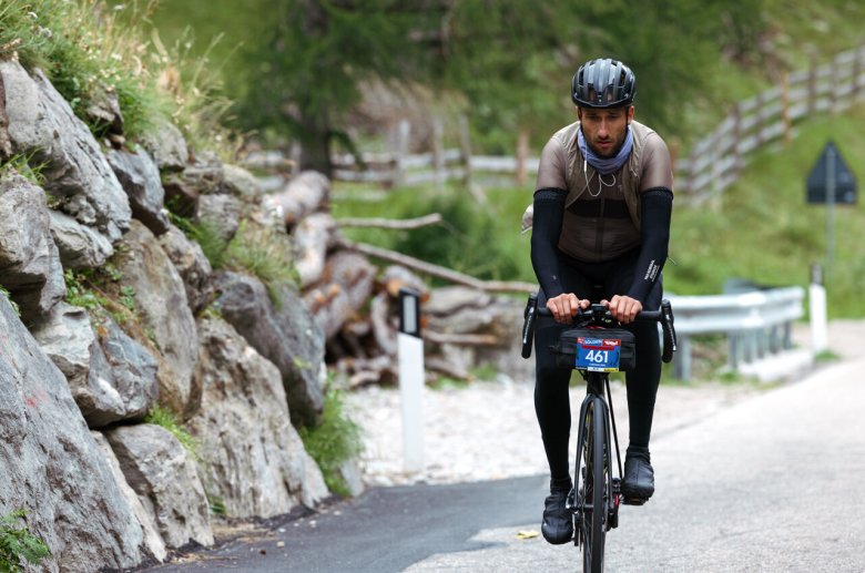 Ein Pedaltritt bringt mich weiter als ein Schritt&nbsp;&ndash;&nbsp;Christians Motto auf dem Weg zum Timmelsjoch. Foto: Stefan Gapp
