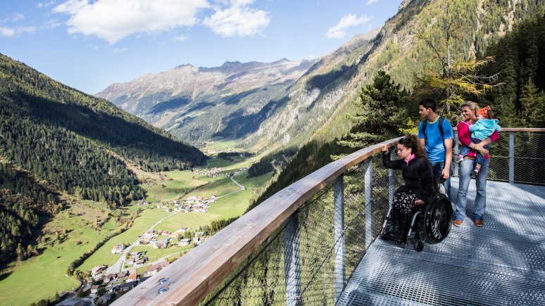 Aussichtsplattform „Adlerblick“ im Kaunertal, © Daniel Zangerl