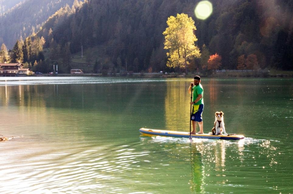 Stand Up Paddling mit Hund am Pillersee, © alpen-guide.de