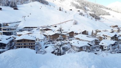 Blick zur Dorfbahn Gästehaus Sofie Kofler