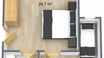 Familienzimmer19 - 1. Boden - 3D Floor Plan