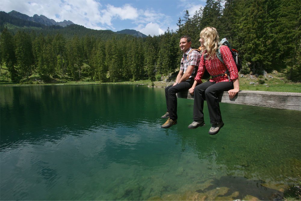 Etappe 7 des Lechwegs führt von Pflach vorbei am Frauensee, © Verein Werbegemeinschaft Lech-Wege/Gerhard Eisenschink