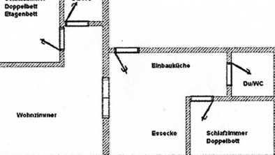 Grundriss Whg. für 6 Pers.