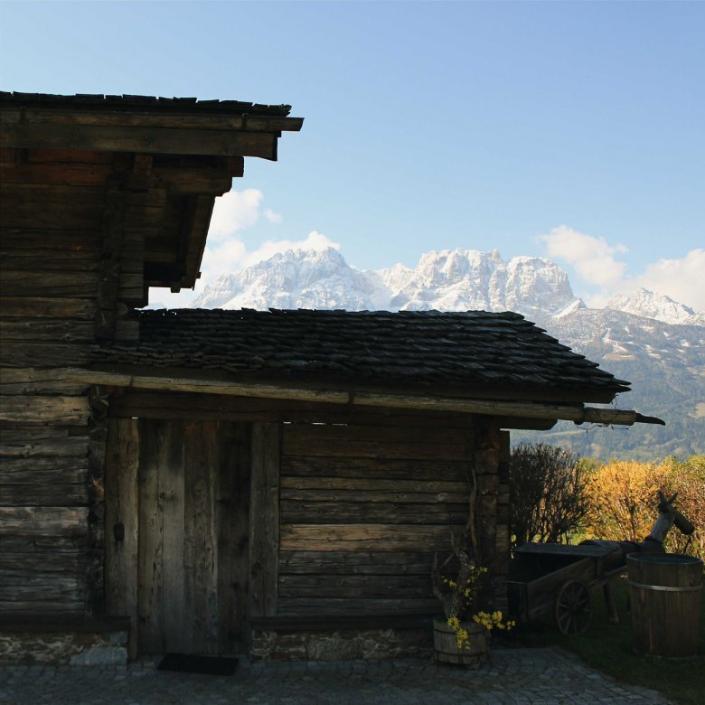 &Uuml;berall hat man eine tolle Sicht auf die Dolomiten.