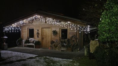 Weihnachtsbeleuchtung Gartenhaus