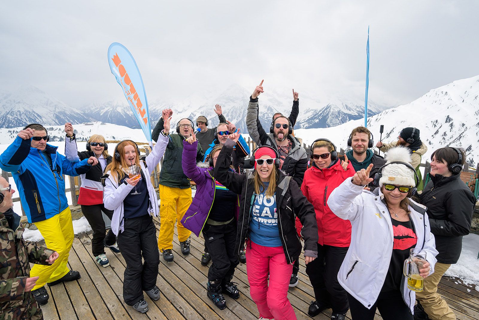 Besucher beim Altitude Comedy Festival in Mayrhofen