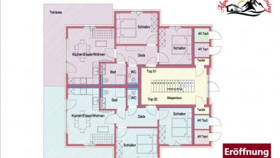 Alpenchalets Oberlaiming Itter_Appartementplan_Par, © manfred-kolland - BAU-WERK GmbH