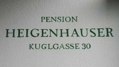 Pension Gästehaus Heigenhauser Schriftzug, © Pension Gästehaus Heigenhauser