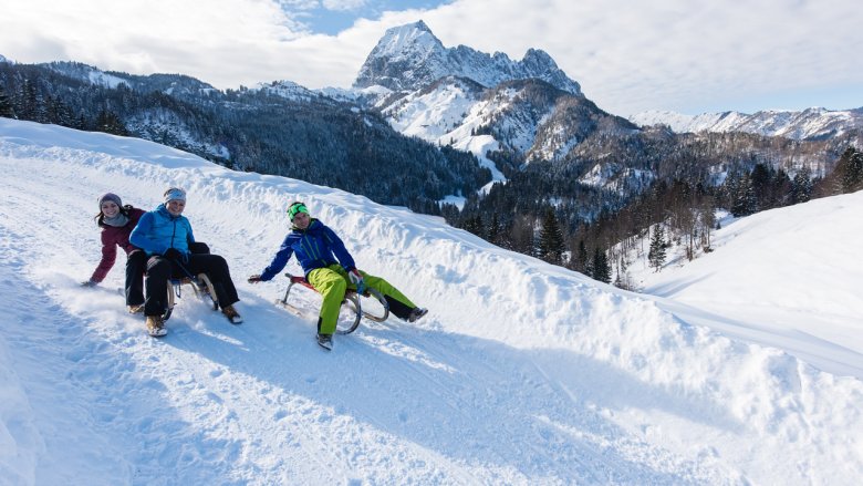 Auf der Rodelbahn der Bacheralm.&nbsp;
, © Franz Gerdl