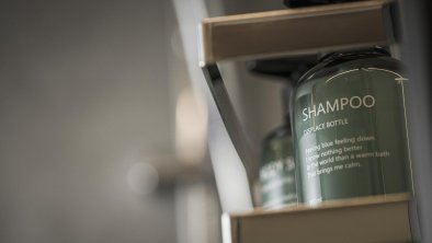 Duschgel und Shampoo sind vorhanden