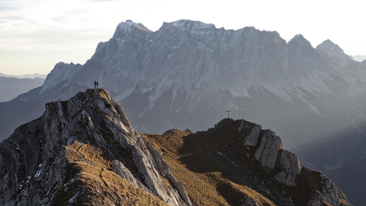 Vom Grubigstein, dem Lermooser Hausberg aus, hat man den perfekten Blick auf das Wettersteinmassiv mit der Zugspitze, dem höchsten Berg Deutschlands., © Tiroler Zugspitz Arena