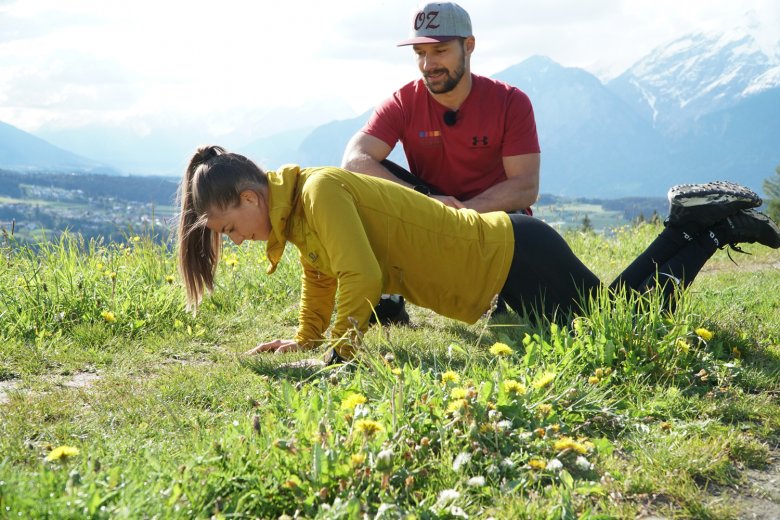 Anna und&nbsp;Roland beim trainieren.