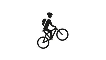 Mountainbike-Strecke Icon