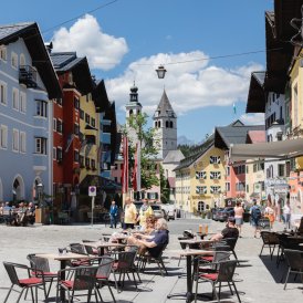 Schon früher ein Lieblingsplatz für Flaneure: Die Kitzbüheler Fußgängerzone., © Maria Kirchner