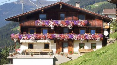 Our farmhouse with the apartment on the top floor